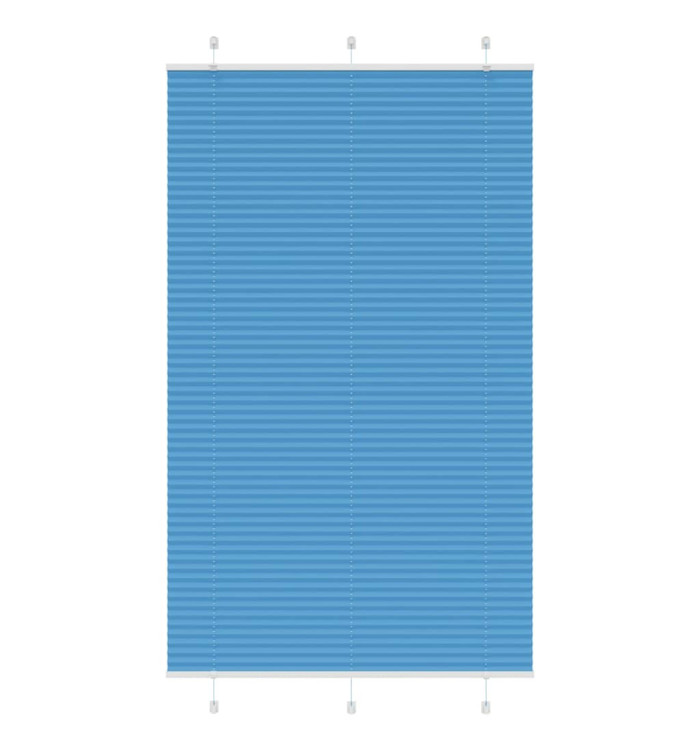 Store plissé bleu 115x200 cm largeur du tissu 114,4cm polyester | Mobilier & Déco