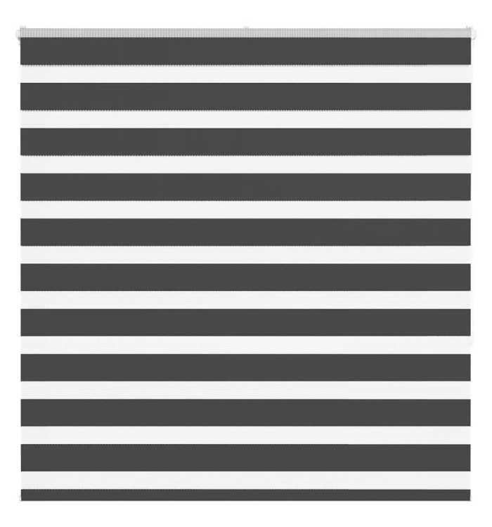 Store zèbre noir 145x150 cm largeur du tissu 140,9 cm polyester | Mobilier & Déco