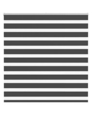 Store zèbre noir 145x150 cm largeur du tissu 140,9 cm polyester | Mobilier & Déco