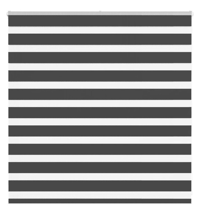Store zèbre noir 150x100 cm largeur du tissu 145,9 cm polyester | Mobilier & Déco