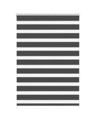 Store zèbre noir 105x100 cm largeur du tissu 100,9 cm polyester | Mobilier & Déco