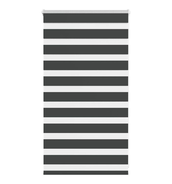 Store zèbre noir 85x100 cm largeur du tissu 80,9 cm polyester | Mobilier & Déco
