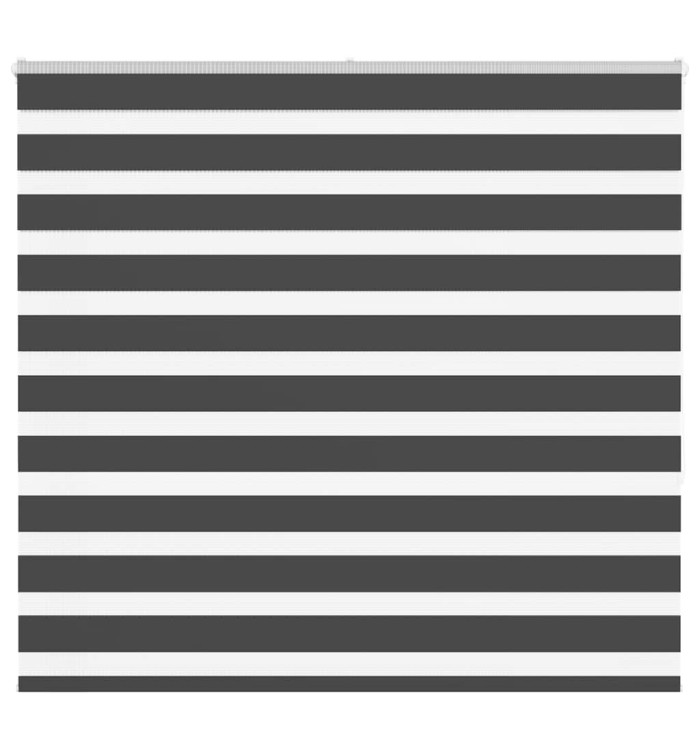 Store zèbre noir 155x150 cm largeur du tissu 150,9 cm polyester | Mobilier & Déco
