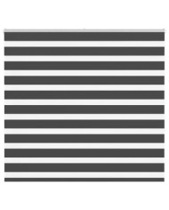 Store zèbre noir 155x150 cm largeur du tissu 150,9 cm polyester | Mobilier & Déco