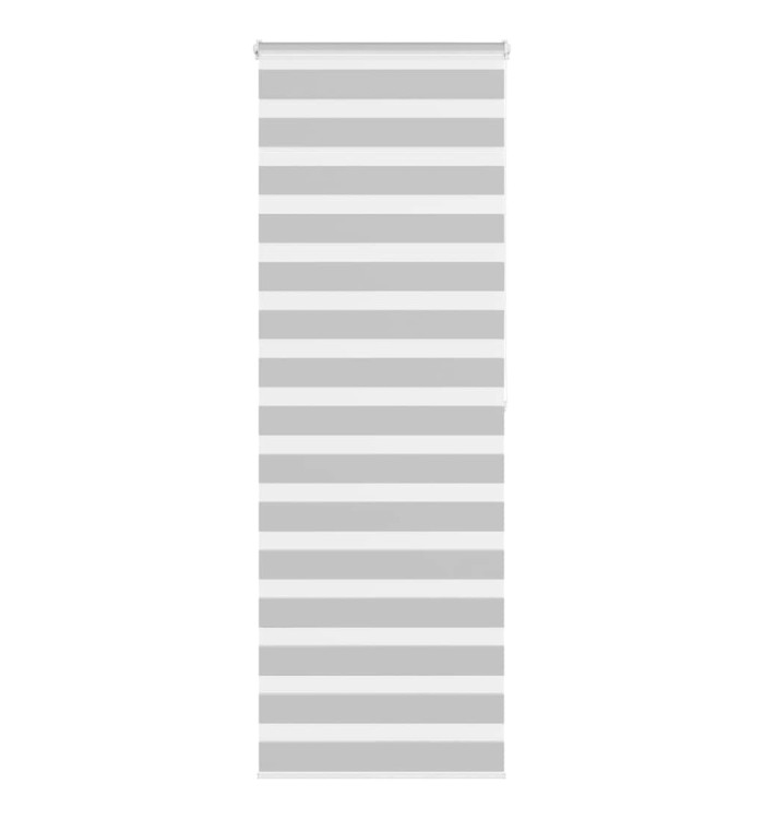 Store zèbre gris clair largeur du tissu 80,9 cm polyester | Mobilier & Déco