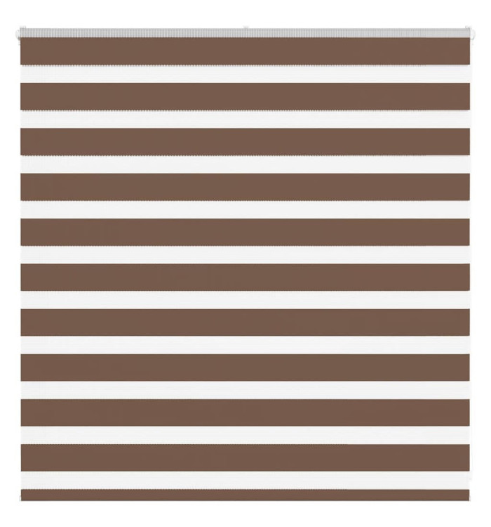Store zèbre marron 145x100cm largeur du tissu 140,9cm polyester | Mobilier & Déco
