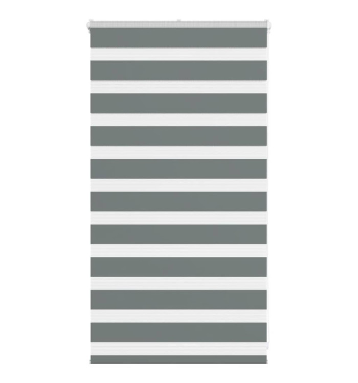 Store zèbre gris foncé largeur du tissu 70,9 cm polyester | Mobilier & Déco