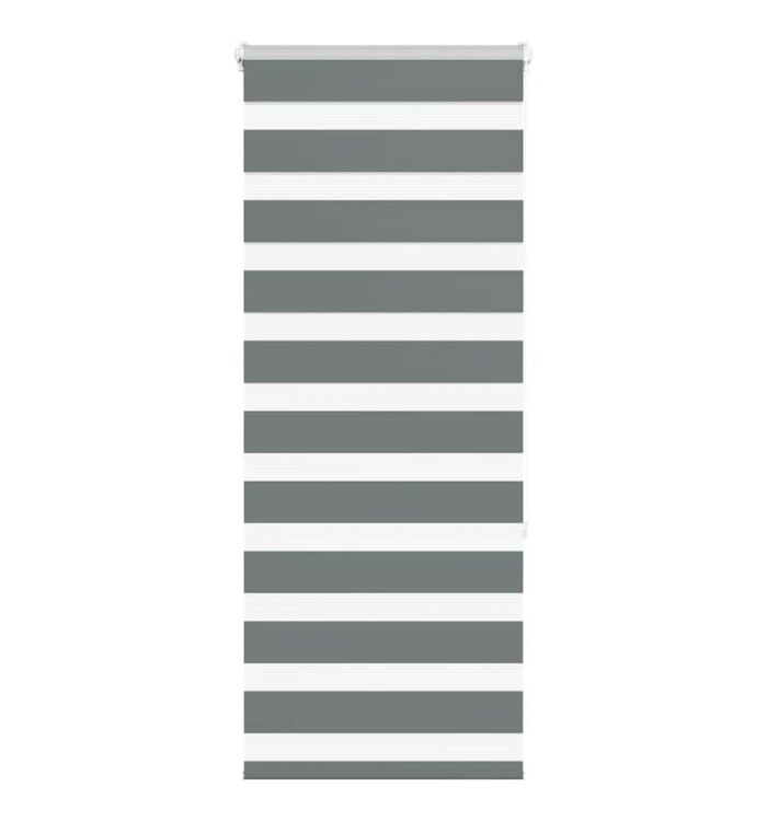 Store zèbre gris foncé largeur du tissu 55,9 cm polyester | Mobilier & Déco