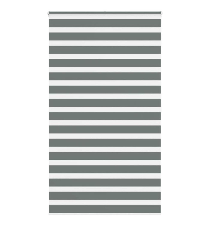 Store zèbre gris foncé largeur du tissu 115,9 cm polyester | Mobilier & Déco