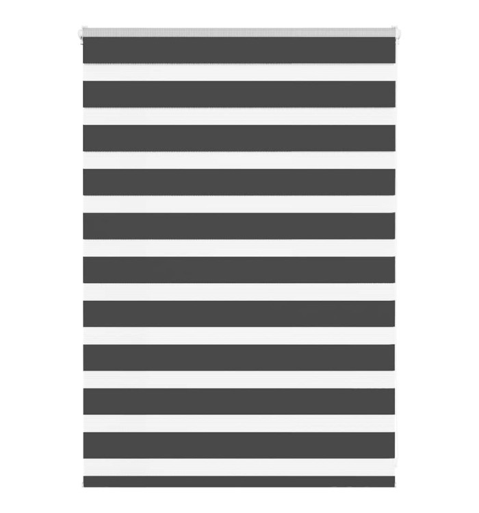 Store zèbre noir 115x100 cm largeur du tissu 110,9 cm polyester | Mobilier & Déco