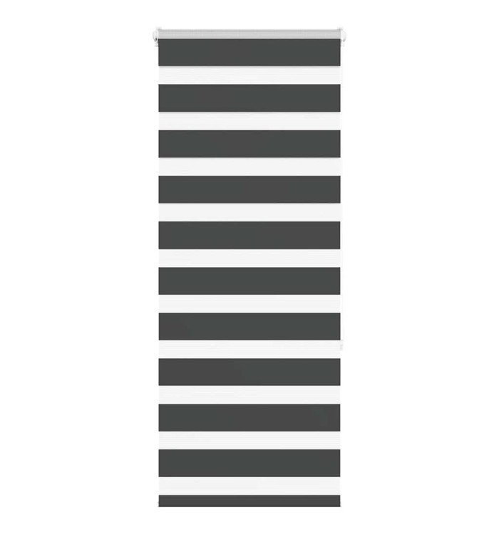 Store zèbre noir 60x150 cm largeur du tissu 55,9 cm polyester | Mobilier & Déco