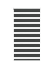 Store zèbre noir 80x150 cm largeur du tissu 75,9 cm polyester | Mobilier & Déco
