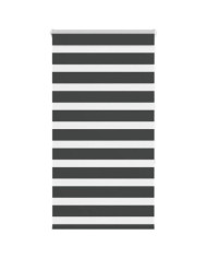 Store zèbre noir 90x150 cm largeur du tissu 85,9 cm polyester | Mobilier & Déco
