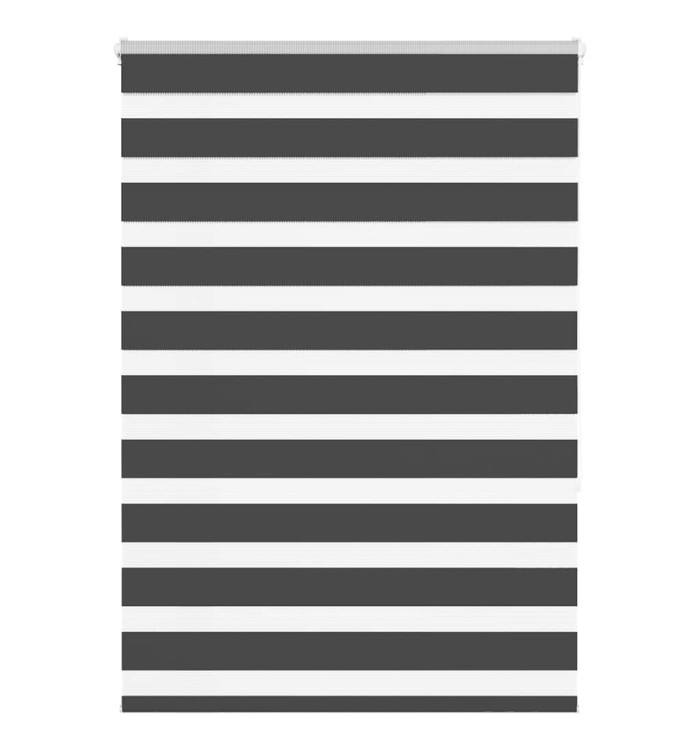 Store zèbre noir 115x150 cm largeur du tissu 110,9 cm polyester | Mobilier & Déco