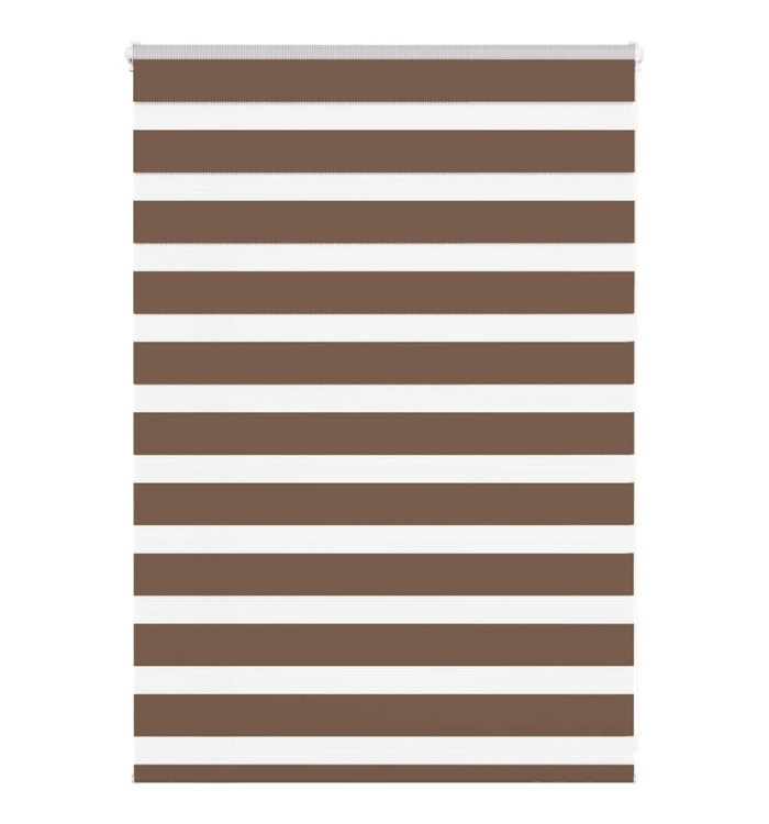 Store zèbre marron 110x100cm largeur du tissu 105,9cm polyester | Mobilier & Déco