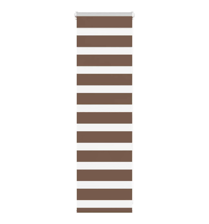 Store zèbre marron 50x100 cm largeur du tissu 45,9 cm polyester | Mobilier & Déco