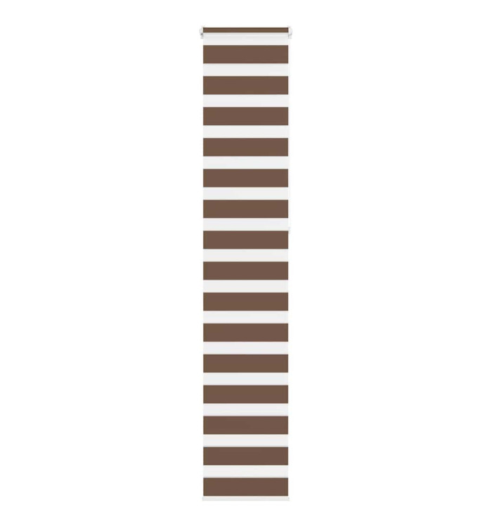 Store zèbre marron 50x230 cm largeur du tissu 45,9 cm polyester | Mobilier & Déco
