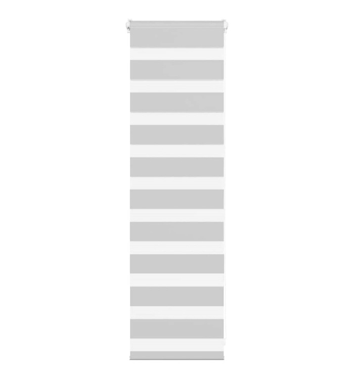 Store zèbre gris clair largeur du tissu 35,9 cm polyester | Mobilier & Déco