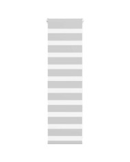 Store zèbre gris clair largeur du tissu 35,9 cm polyester | Mobilier & Déco