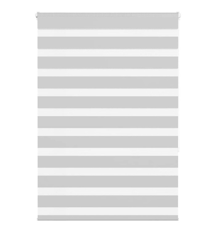 Store zèbre gris clair largeur du tissu 105,9 cm polyester | Mobilier & Déco