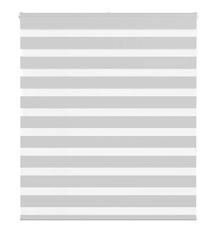Store zèbre gris clair largeur du tissu 115,9 cm polyester | Mobilier & Déco