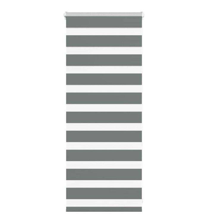 Store zèbre gris foncé largeur du tissu 60,9 cm polyester | Mobilier & Déco