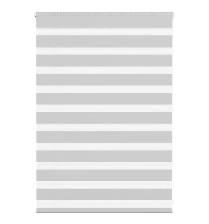 Store zèbre gris clair largeur du tissu 100,9 cm polyester | Mobilier & Déco