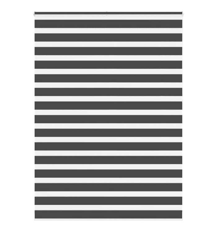 Store zèbre noir 160x230 cm largeur du tissu 155,9 cm polyester | Mobilier & Déco
