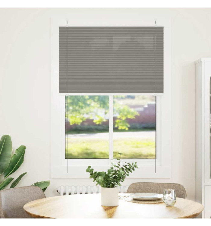 Store plissé anthracite 95x100 cm largeur du tissu 94,4 cm | Mobilier & Déco