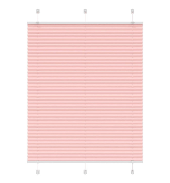 Store plissé rose 110x100 cm largeur du tissu 109,4cm polyester | Mobilier & Déco