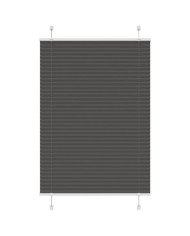 Store plissé noir 95x100 cm largeur du tissu 94,4 cm polyester | Mobilier & Déco