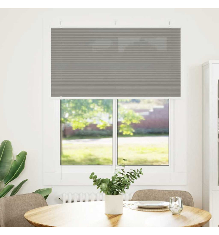 Store plissé anthracite 105x100 cm largeur du tissu 104,4 cm | Mobilier & Déco
