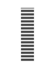 Store zèbre noir 55x230 cm largeur du tissu 50,9 cm polyester | Mobilier & Déco