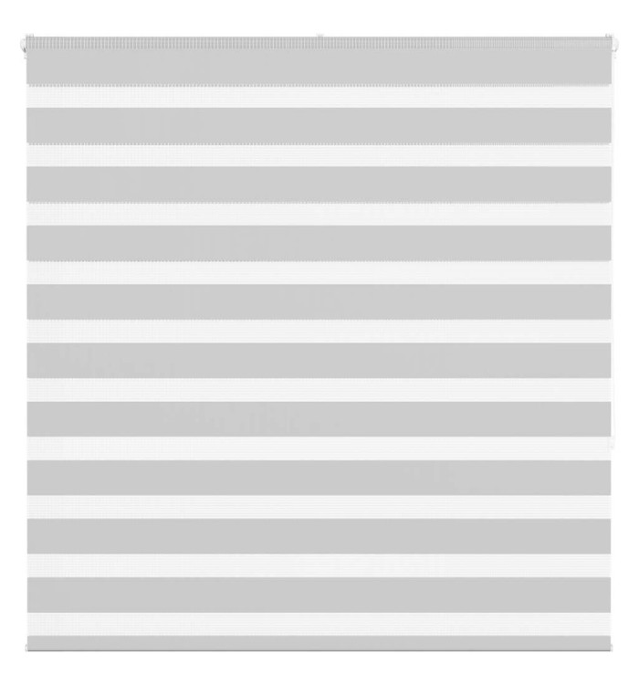 Store zèbre gris clair largeur du tissu 145,9 cm polyester | Mobilier & Déco