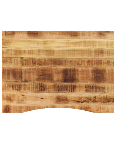 Dessus de bureau avec courbe 100x80x2,5 cm manguier massif brut | Mobilier & Déco