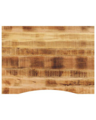 Dessus de bureau avec courbe 100x80x2,5 cm manguier massif brut | Mobilier & Déco