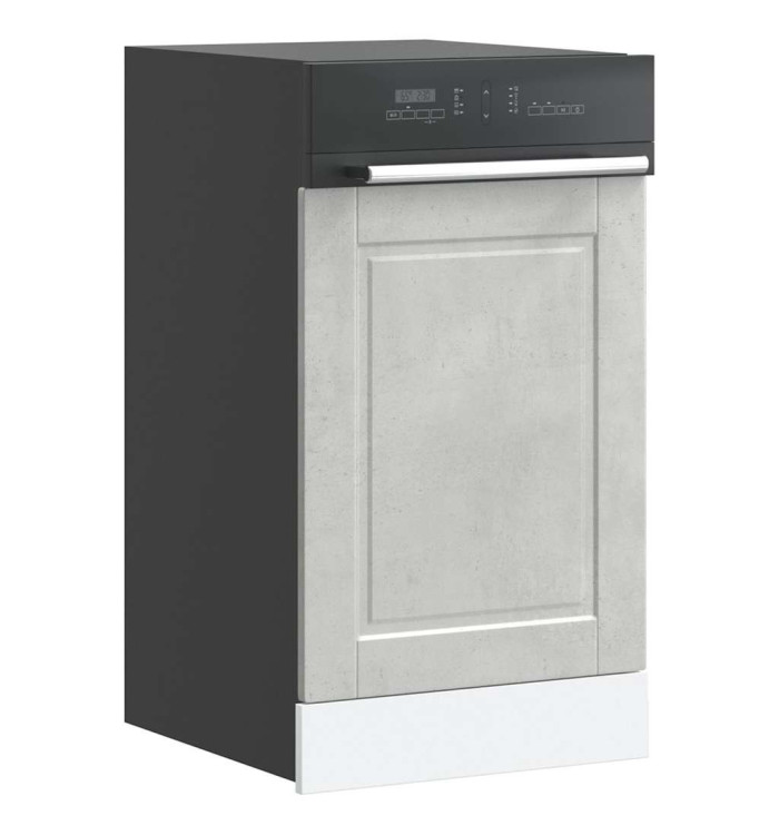 Panneau de lave-vaisselle Porto gris béton 45x1,5x67 cm | Mobilier & Déco
