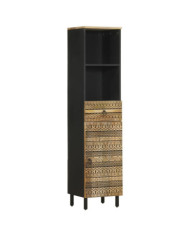 Armoire de salle de bain 38x33,5x160 cm bois massif de manguier | Mobilier & Déco