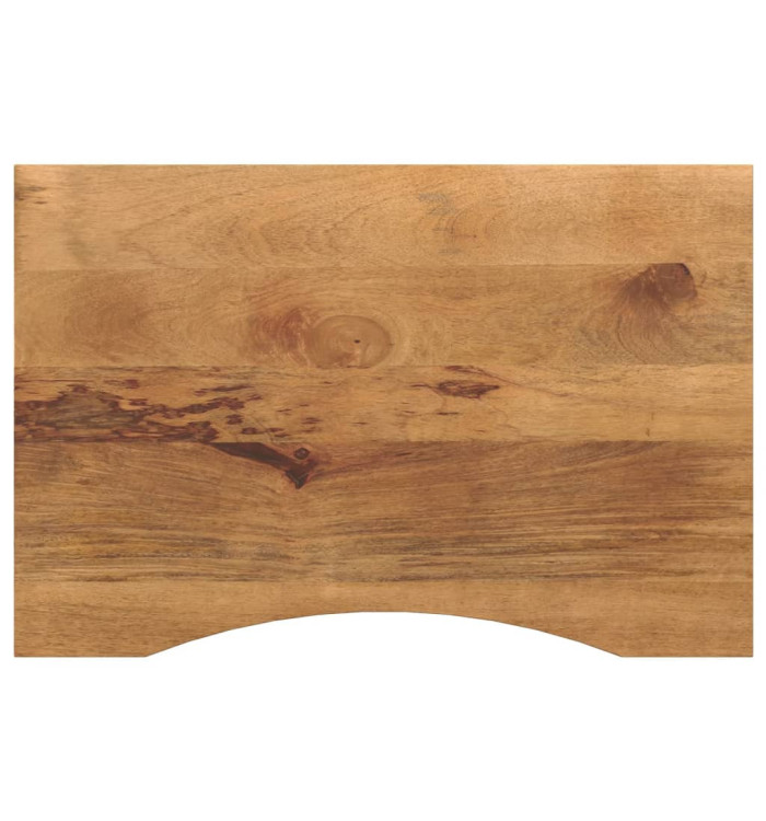 Dessus de bureau avec courbe 100x50x2,5 cm manguier massif brut | Mobilier & Déco