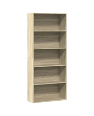 Bibliothèque chêne sonoma 80x30x189 cm bois d'ingénierie | Mobilier & Déco
