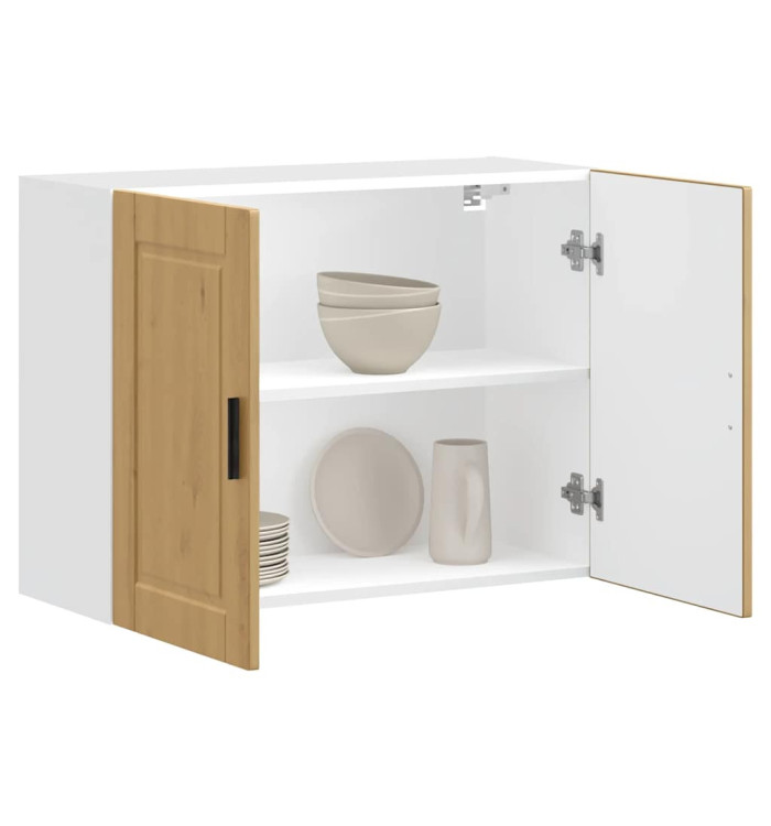 Armoire murale de cuisine Porto chêne artisanal bois ingénierie | Mobilier & Déco