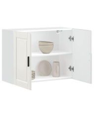 Armoire murale de cuisine Porto blanc brillant bois ingénierie | Mobilier & Déco