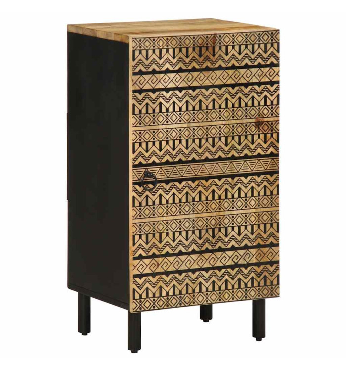 Buffet 40x33,5x75 cm bois de manguier brut massif | Mobilier & Déco