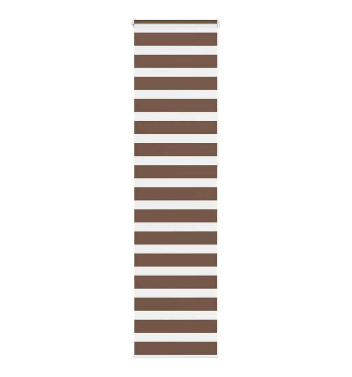 Store zèbre marron 60x230 cm largeur du tissu 55,9 cm polyester | Mobilier & Déco