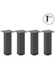 Pieds de table basse 4 pièces Anthracite 42-44 cm Acier | Mobilier & Déco