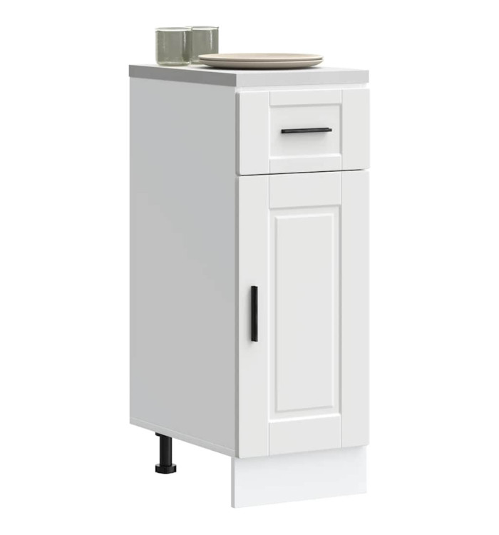 Armoire de cuisine Porto blanc bois d'ingénierie | Mobilier & Déco