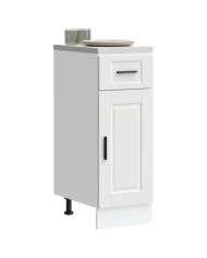 Armoire de cuisine Porto blanc bois d'ingénierie | Mobilier & Déco