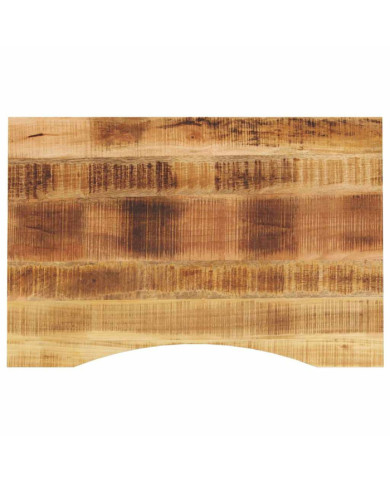 Dessus de bureau avec courbe 90x50x2,5 cm manguier massif brut | Mobilier & Déco
