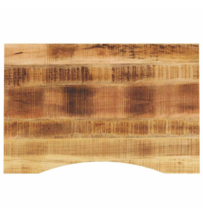 Dessus de bureau avec courbe 90x50x2,5 cm manguier massif brut | Mobilier & Déco