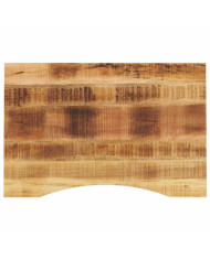 Dessus de bureau avec courbe 90x50x2,5 cm manguier massif brut | Mobilier & Déco